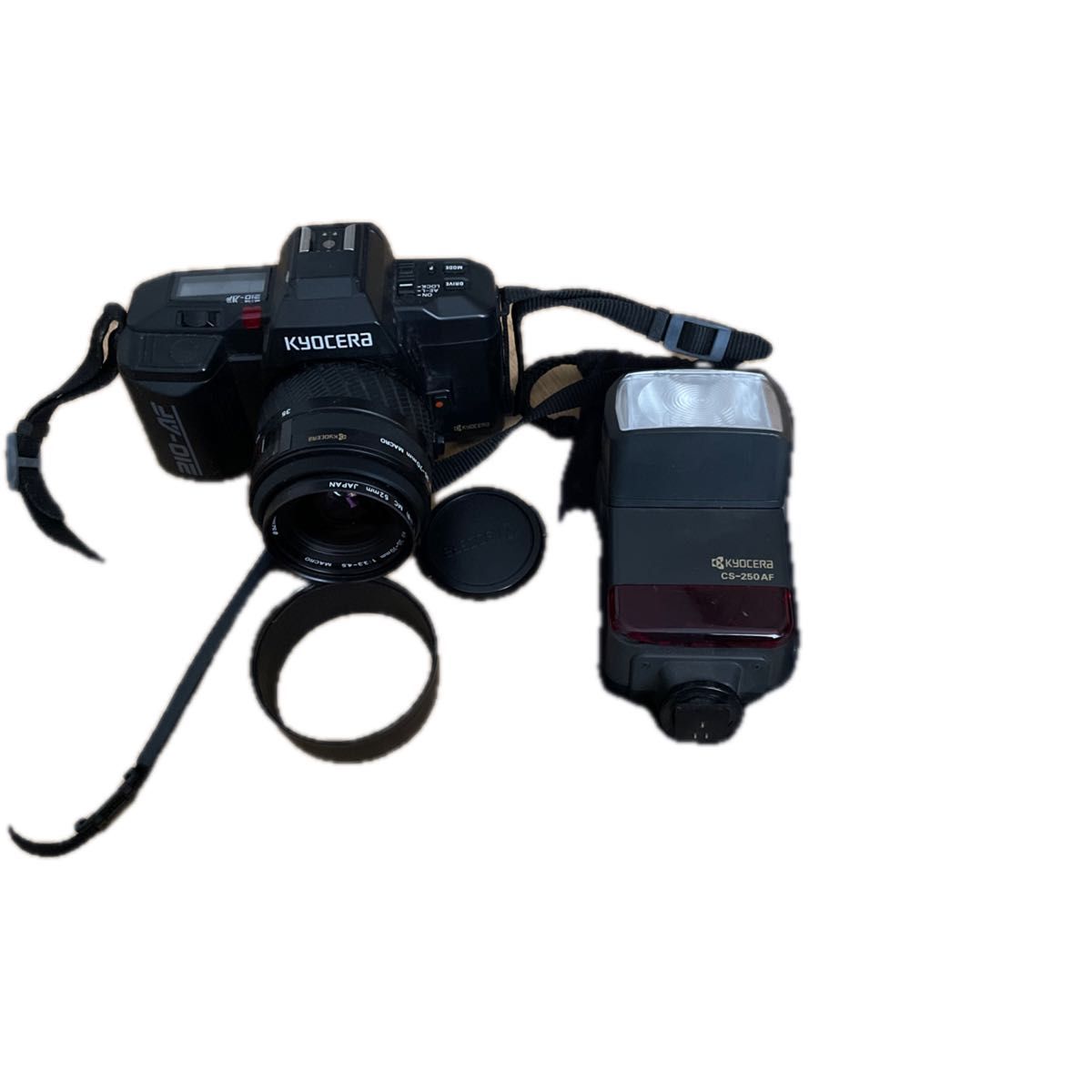 KYOCERA 210-AF フィルムカメラ」 「ストロボCS-250AF」動作 KYOCERA 210-AF フィルムカメラ」 「ストロボCS-250AF」動作