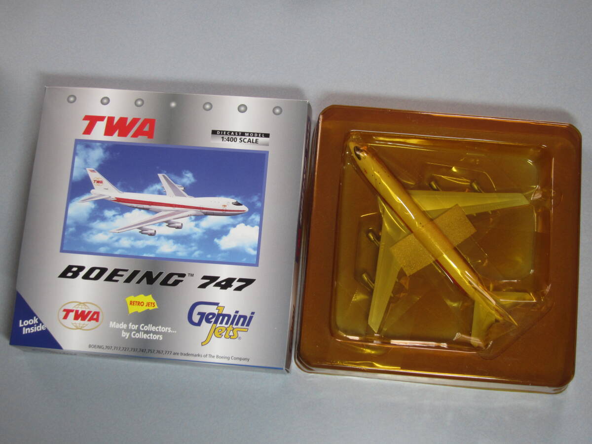 ◆ＴＷＡ [N93103]◆Gemini Jets [1:400]◆Ｂ７４７－１００_ブリスターに裂けがあります。