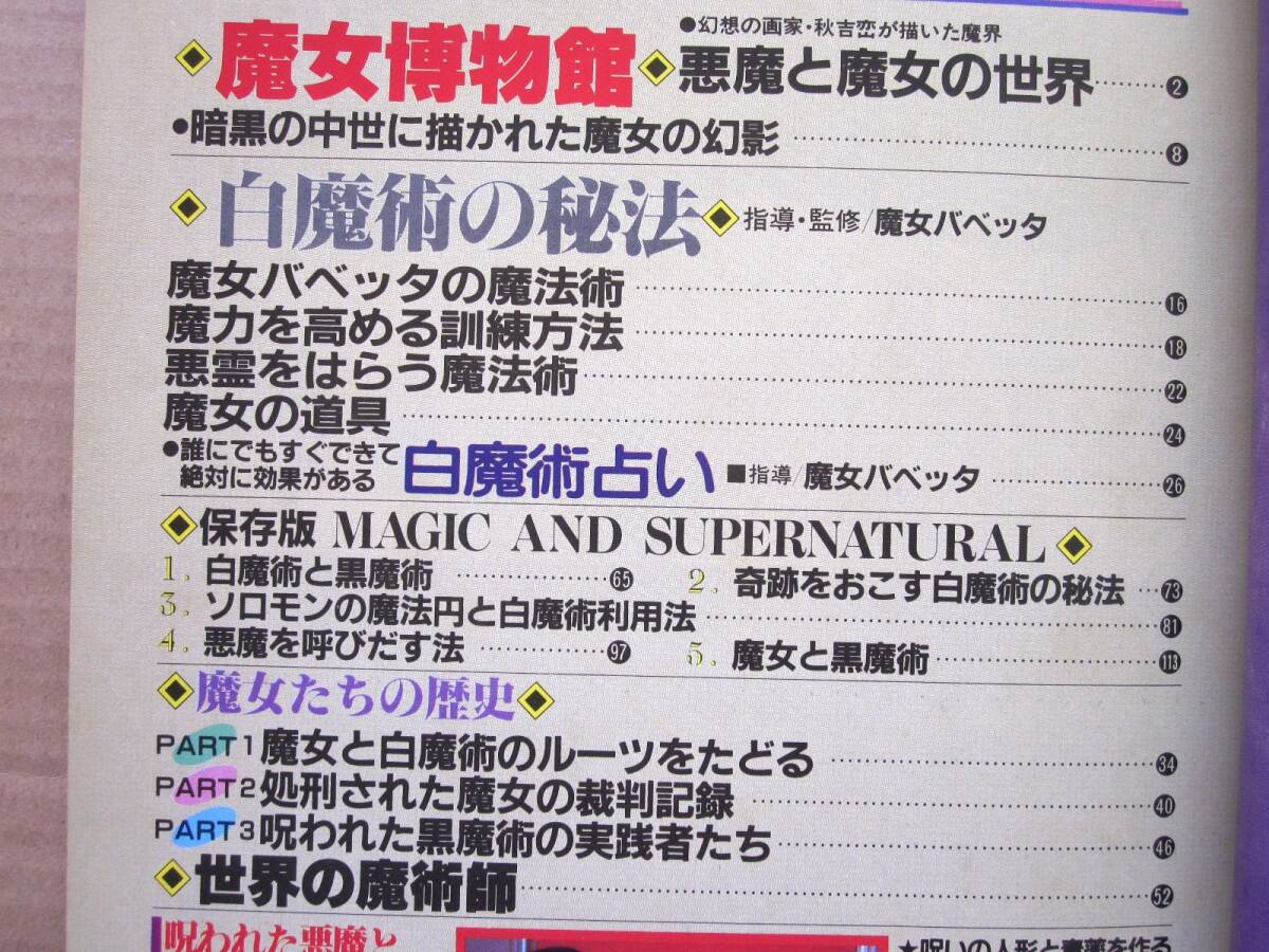 ◆魔女の秘法 白魔術と黒魔術の秘密 トワイライトゾーン別冊 昭和59年 帯付き_画像5