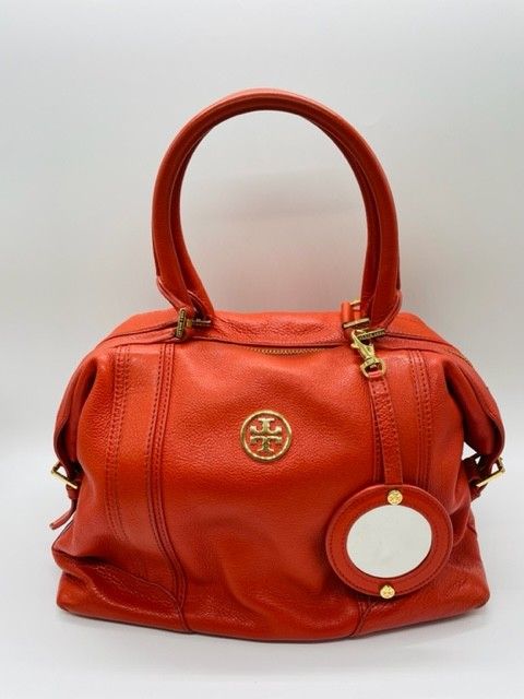 【Tory Burch】トリーバーチ レザーハンドバッグ トートバッグ オレンジ