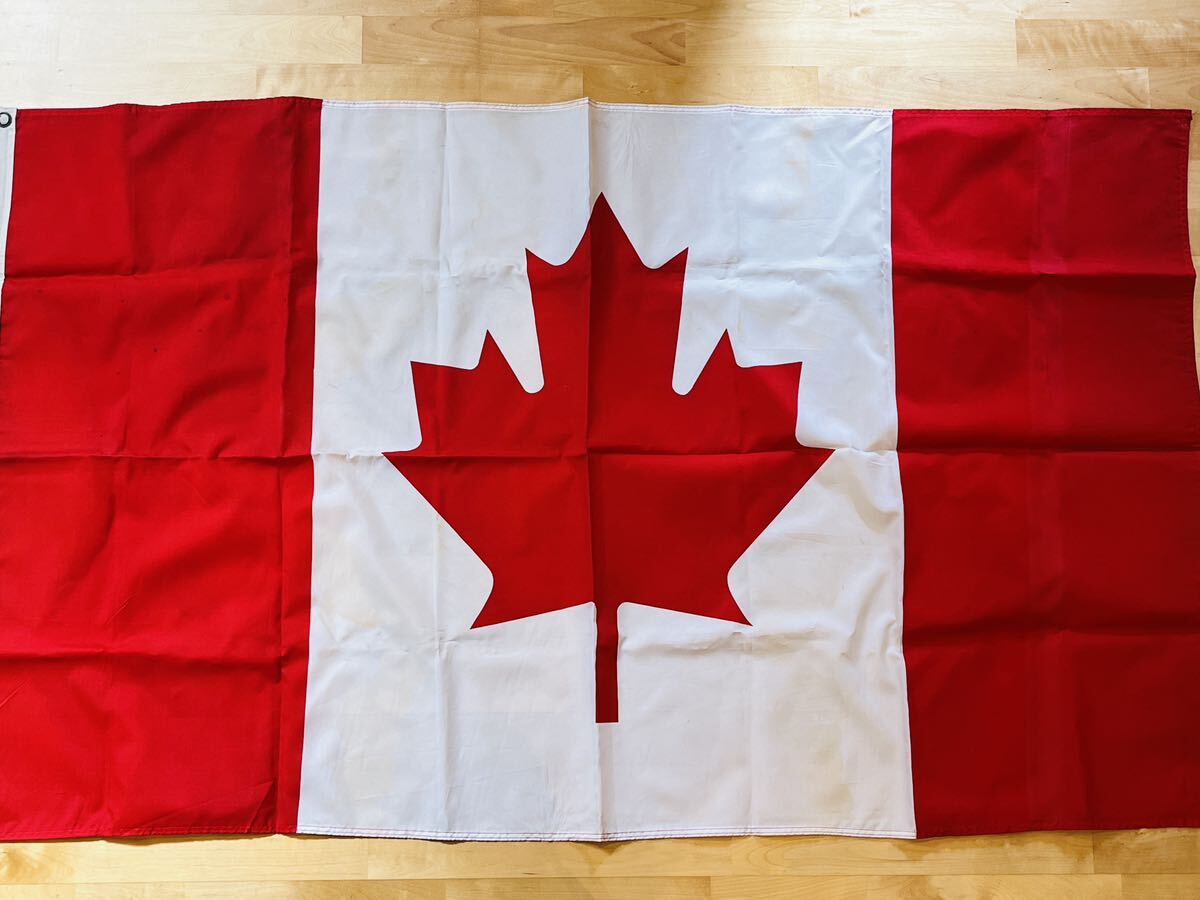 カナダ国旗 旗 昭和レトロ フラッグ タペストリー_画像1