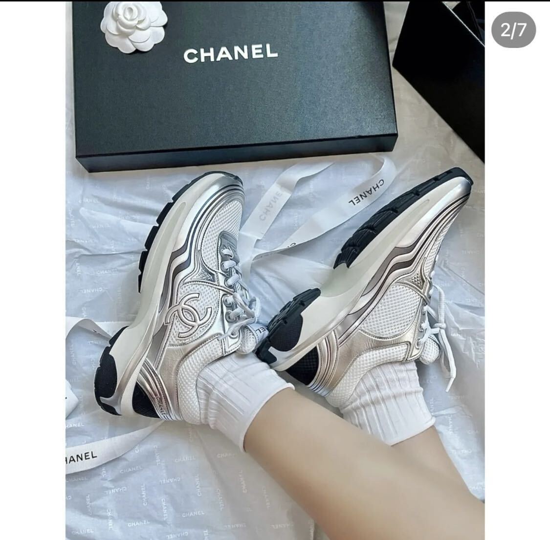 CHANEL シャネル 23C メッシュ ココマーク スニーカー G39792 CHANEL シャネル 23C メッシュ ココマーク スニーカー G39792