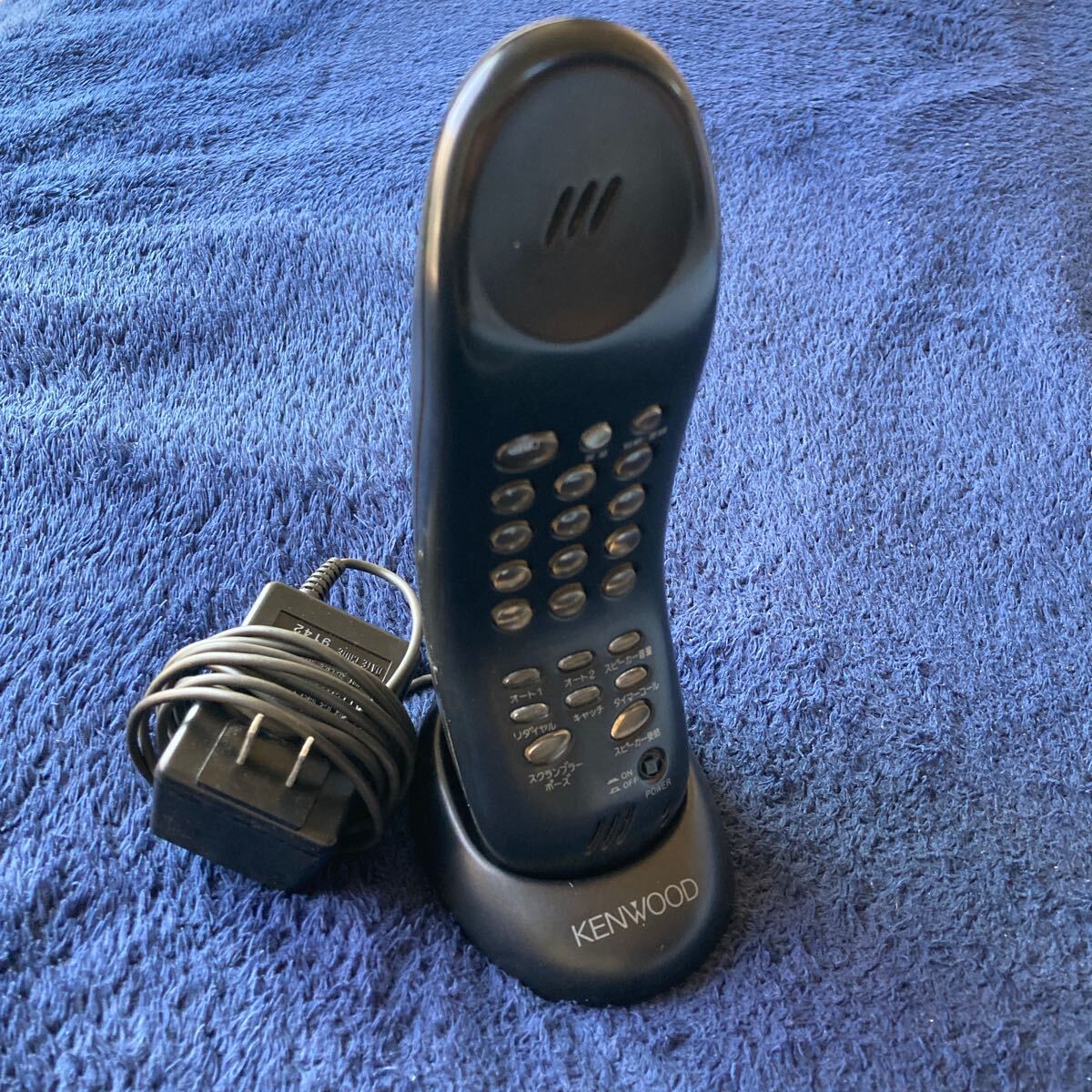  small size consumer electronics * waste number used missed junk cordless telephone KENWOOD Kenwood black IS-C606 type telephone vessel antique interior 