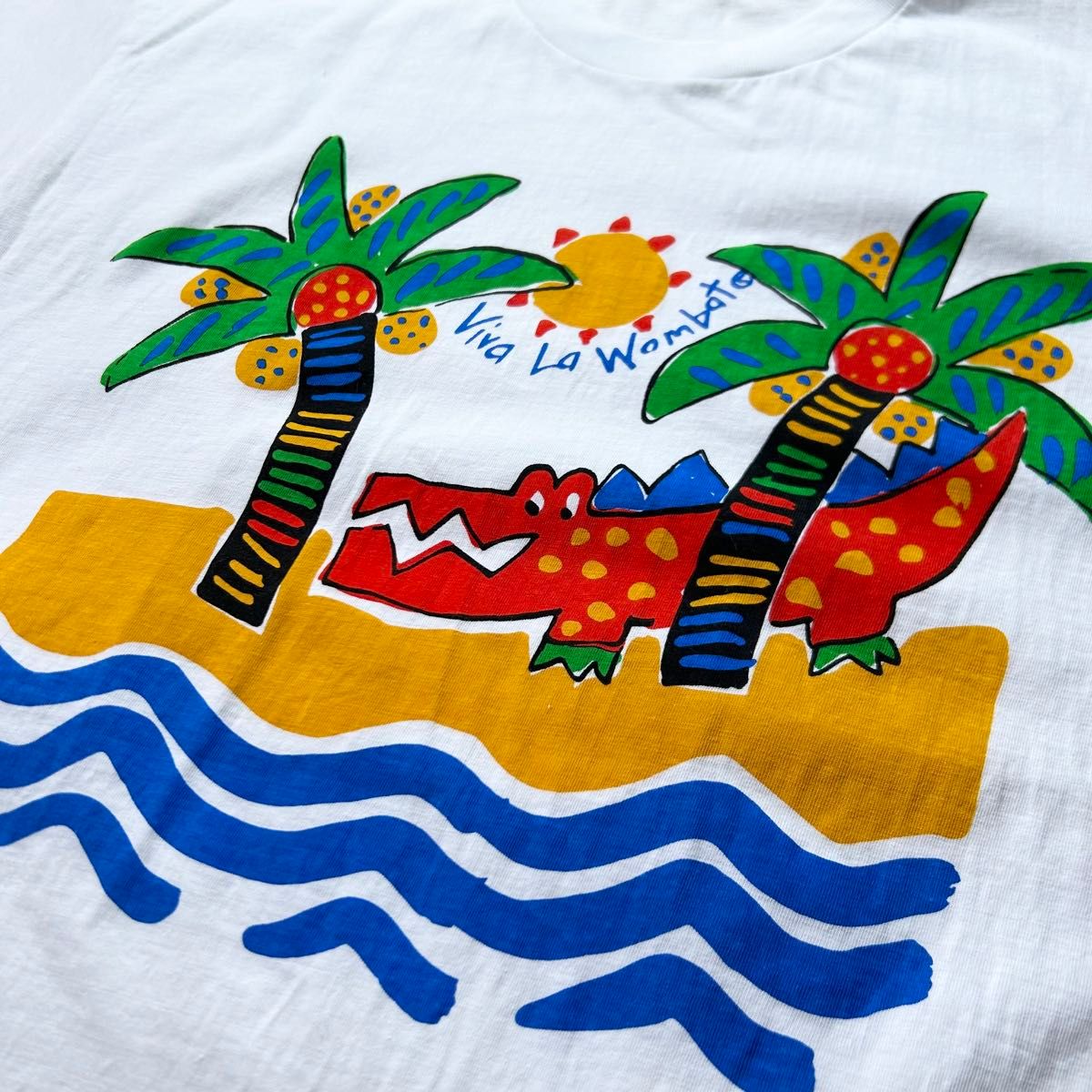 Viva La Wombatビバラウォンバット　ビックプリントTシャツ　Fサイズ