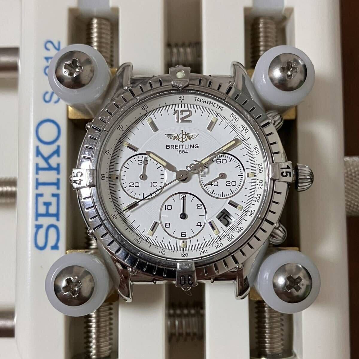 【OH+精度調整済】 BREITLING Chrono Cockpit chronograph ブライトリング クロノコックピット クロノグラフ Ref.A30012 【1円 スタート】_画像2