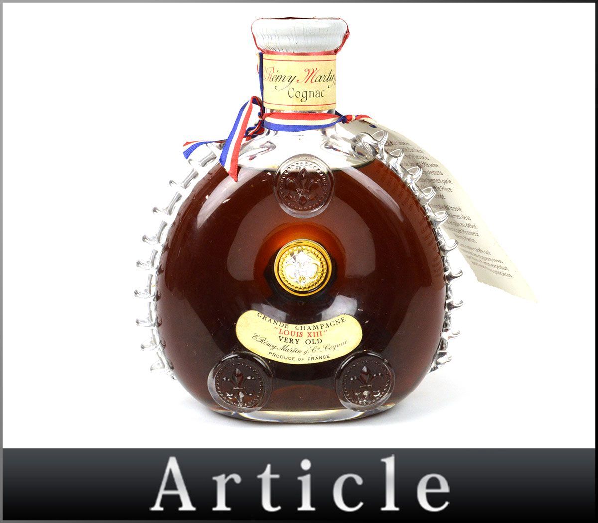 176028古酒◆未開栓 レミーマルタン ルイ13世 バカラ クリスタル コニャック ブランデー REMY MARTIN Baccarat COGNAC 700ml/ Aの画像1