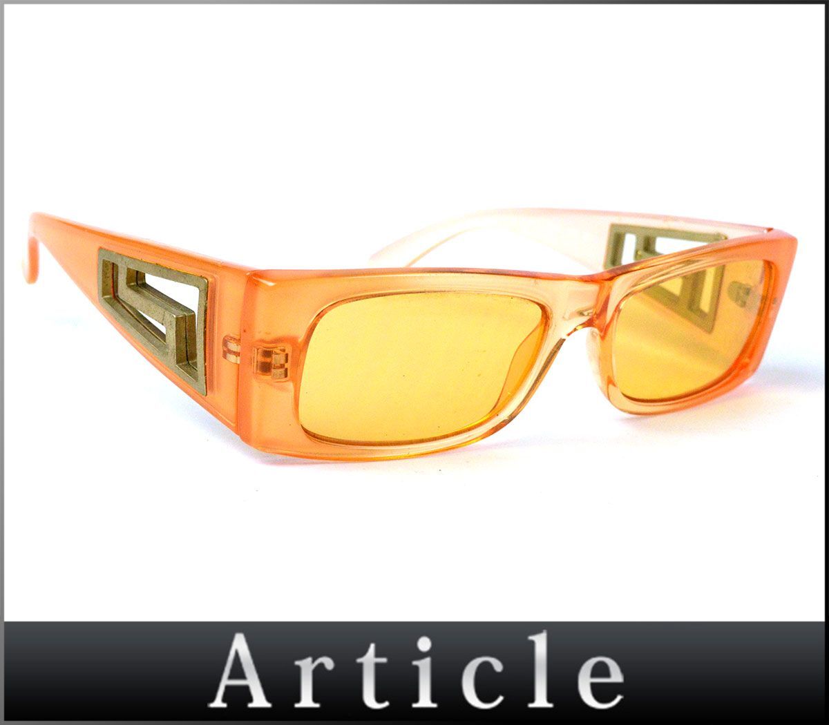 176147* раз нет VERSACE Versace солнцезащитные очки I одежда 724/A пластиковая оправа пластик orange серебряный женский / G