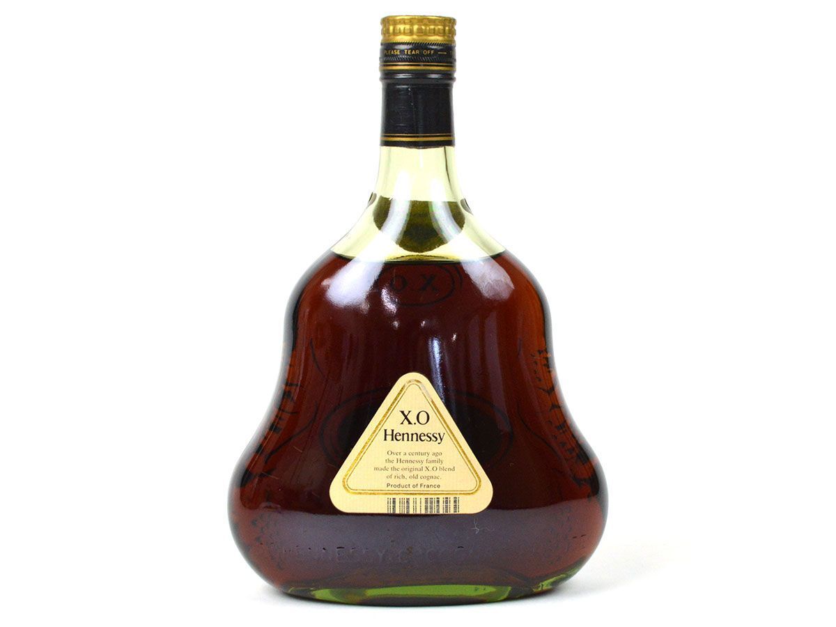 176033古酒〇未開栓 ヘネシー XO 金キャップ グリーンボトル 旧ボトル コニャック ブランデー Hennessy COGNAC BRANDY 700ml/ Aの画像2