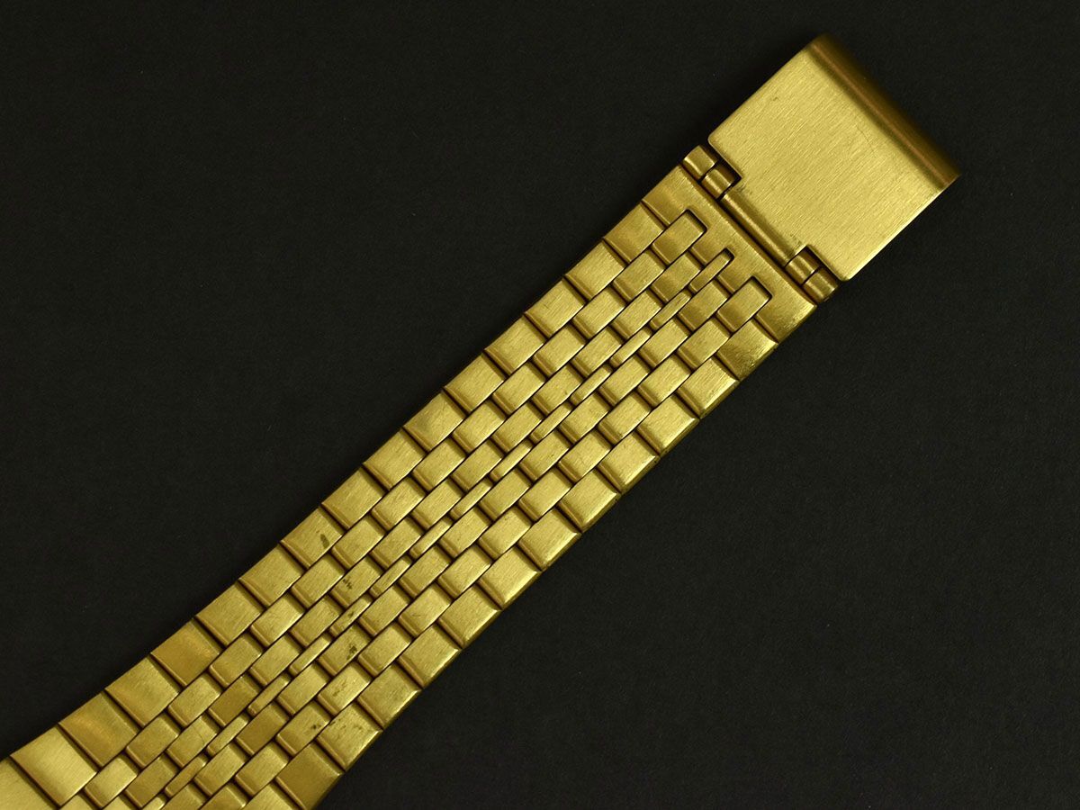 175143◇美品 動作確認済 TIMEX タイメックス インディグロ クラシックデジタル 腕時計 クォーツ 555 SS GP ブラウン ゴールド/ Dの画像5