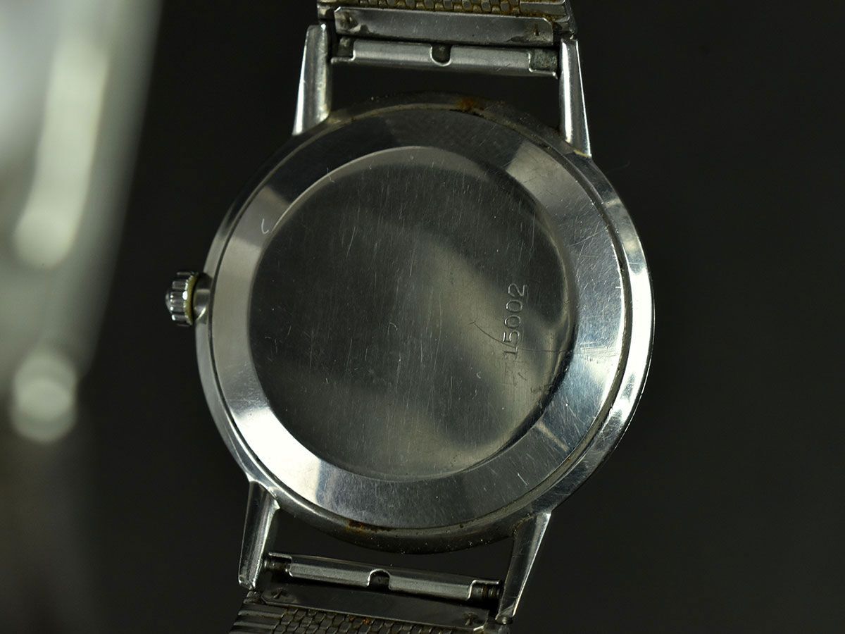 175364◇動作確認済 SEIKO セイコー クラウン 腕時計 ウォッチ 手巻き 21石 3針 15002 SS シルバー アナログ ヴィンテージ メンズ/ Dの画像9