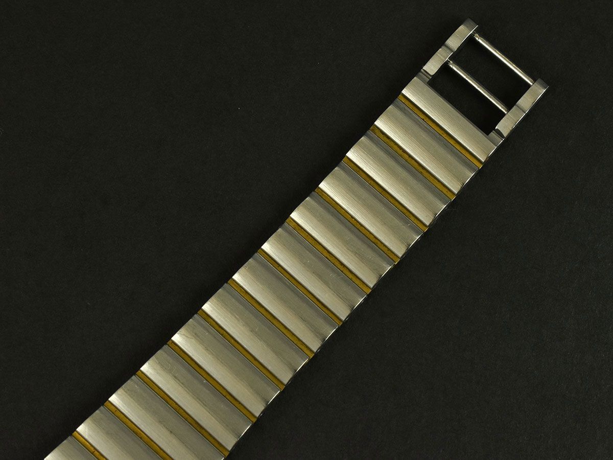 173815◇ 動作確認済 dunhill ダンヒル ミレニアム 腕時計 クォーツ デイト ローマン 3針 SS GP グレー ゴールド ボーイズ 箱/ Dの画像6