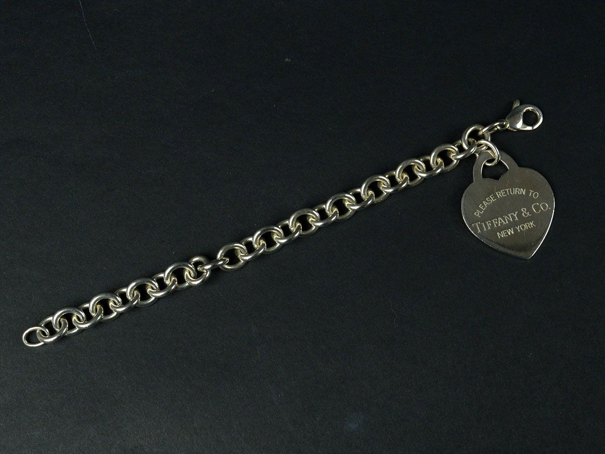 177269〇 Tiffany&co リターントゥ ティファニー ハート タグ ブレスレット 腕輪 Sv925 スターリング シルバー アクセサリー/ E_画像2