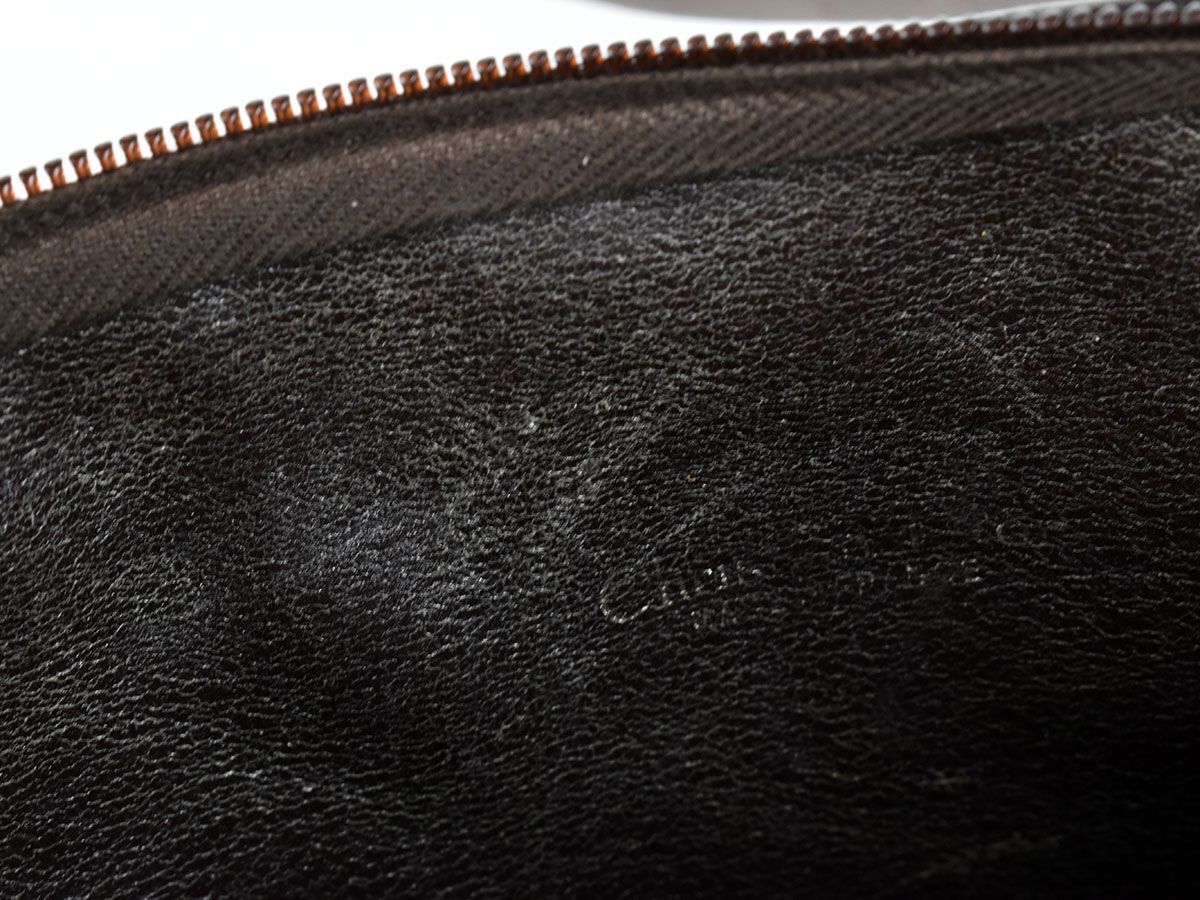 175444□ Christian Dior ディオール トロッター柄 ショルダーバッグ 鞄 キャンバス レザー 革 ベージュ ブラウン レディース/ B_画像3