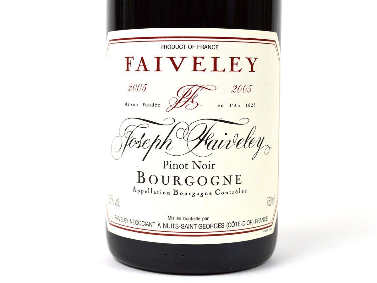 177746古酒〇未開栓 ブルゴーニュ ルージュ ジョゼフ フェヴレ 2005年 赤ワイン JOSEPH FAIVELEY Pinot Noir 750ml 12.5%/ A_画像3