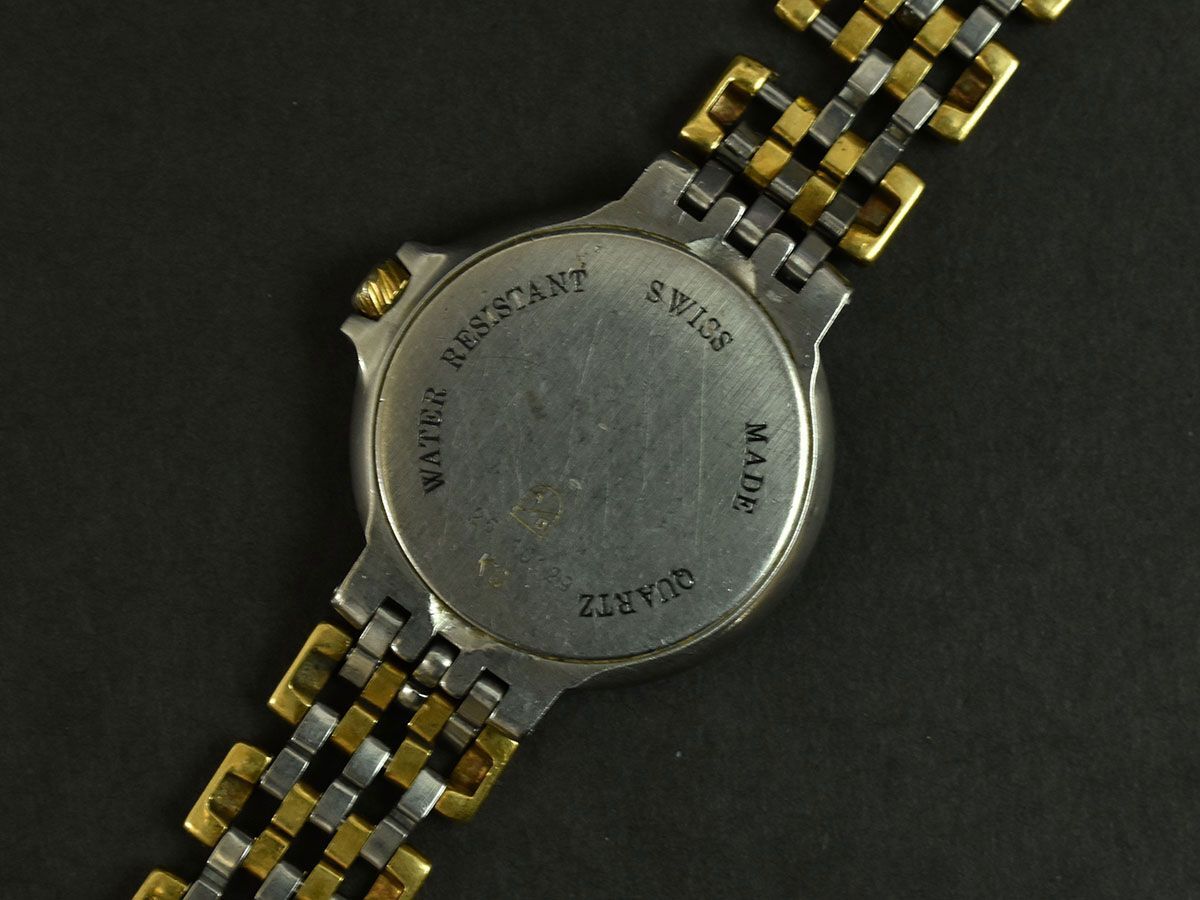 174901* рабочее состояние подтверждено dunhill Dunhill Elite наручные часы кварц Date 3 стрелки Rome nSS YG Gold серебряный женский / D