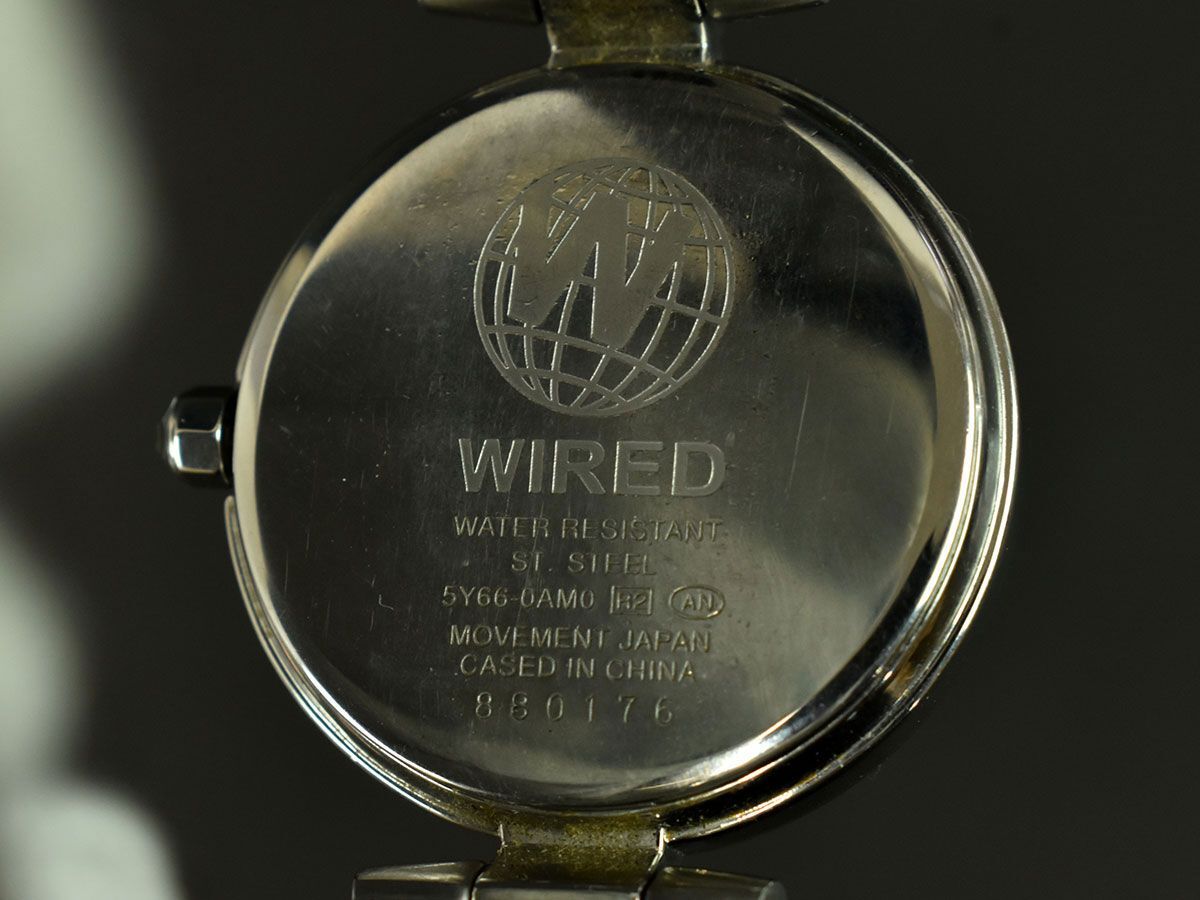 175003* рабочее состояние подтверждено SEIKO WIRED Seiko Wired g лама las casual коллекция наручные часы кварц 5Y66-0AM0 SS серебряный / D