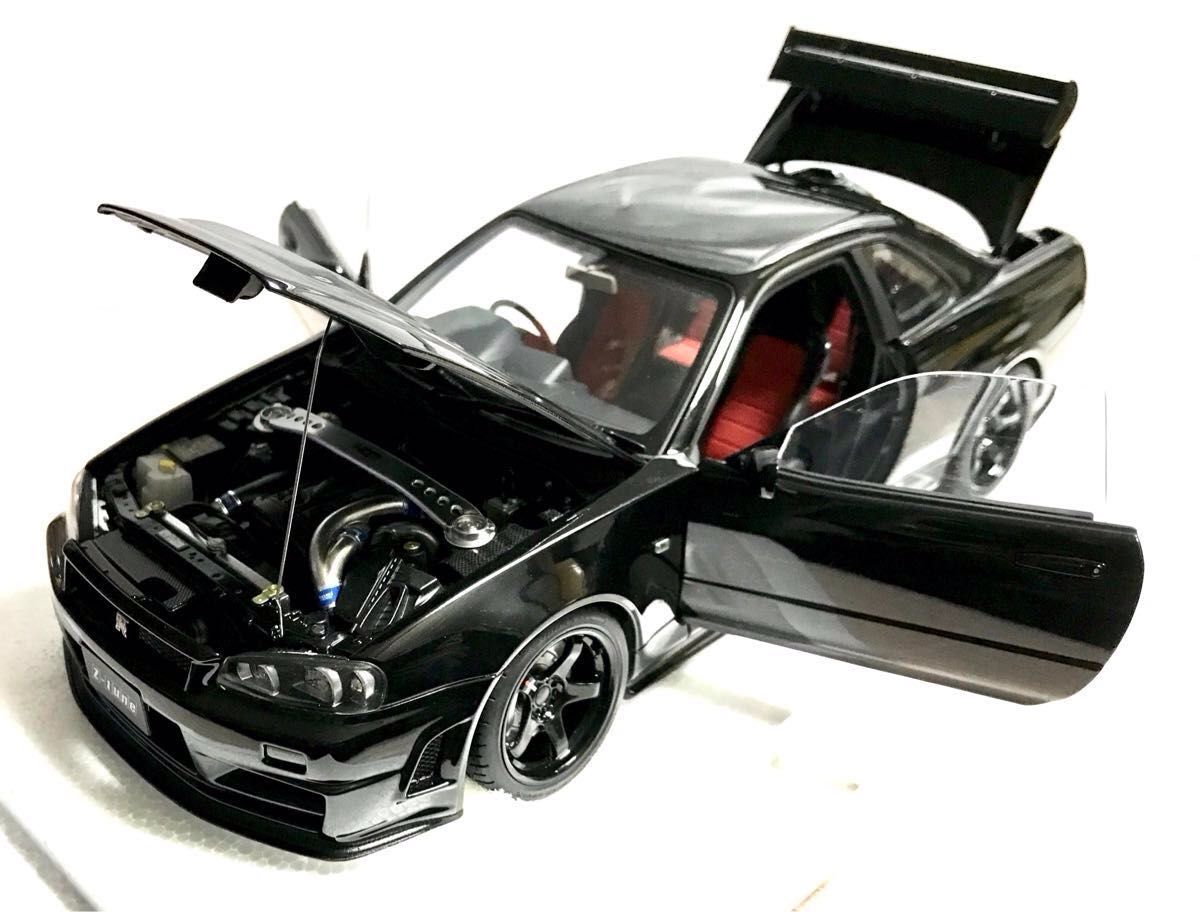 オートアート(AUTOart)1/18 NISMO GT-R (R34) Z-tune ブラックパール 【未使用品】