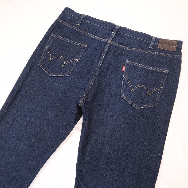  большой размер большой размер EDWIN Edwin ED503 постоянный распорка Denim темно синий распорка джинсы сделано в Японии размер 44 4XL соответствует 