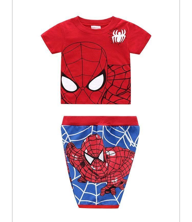  Spiderman   пижама    комната ...  ребенок ...  установка    детский   мужчина    ...  короткие рукава   весна   лето  130