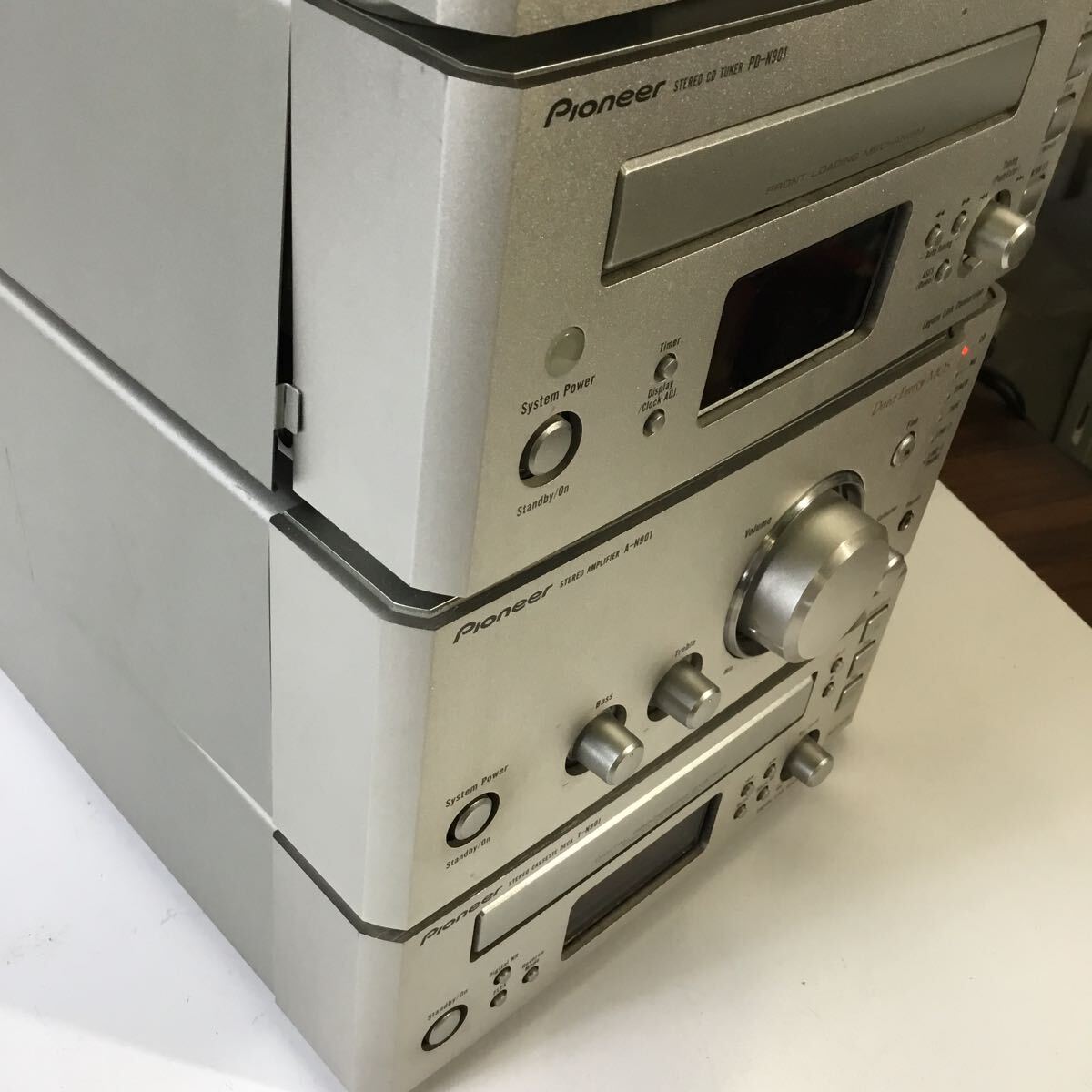 Pioneerオーディオ機器6点セット スピーカー S-N901-LR アンプ パイオニア 通電確認済み 動作未確認 A-N901 ジャンク現状品TS5Zの画像8
