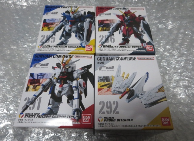 FW GUNDAM CONVERGE 25 ストフリ ガンダム弐式 & プラウドディフェンダー + 24 ライジング ＆ イモータルジャスティス ※コンバージ SEED_商品画像/表面