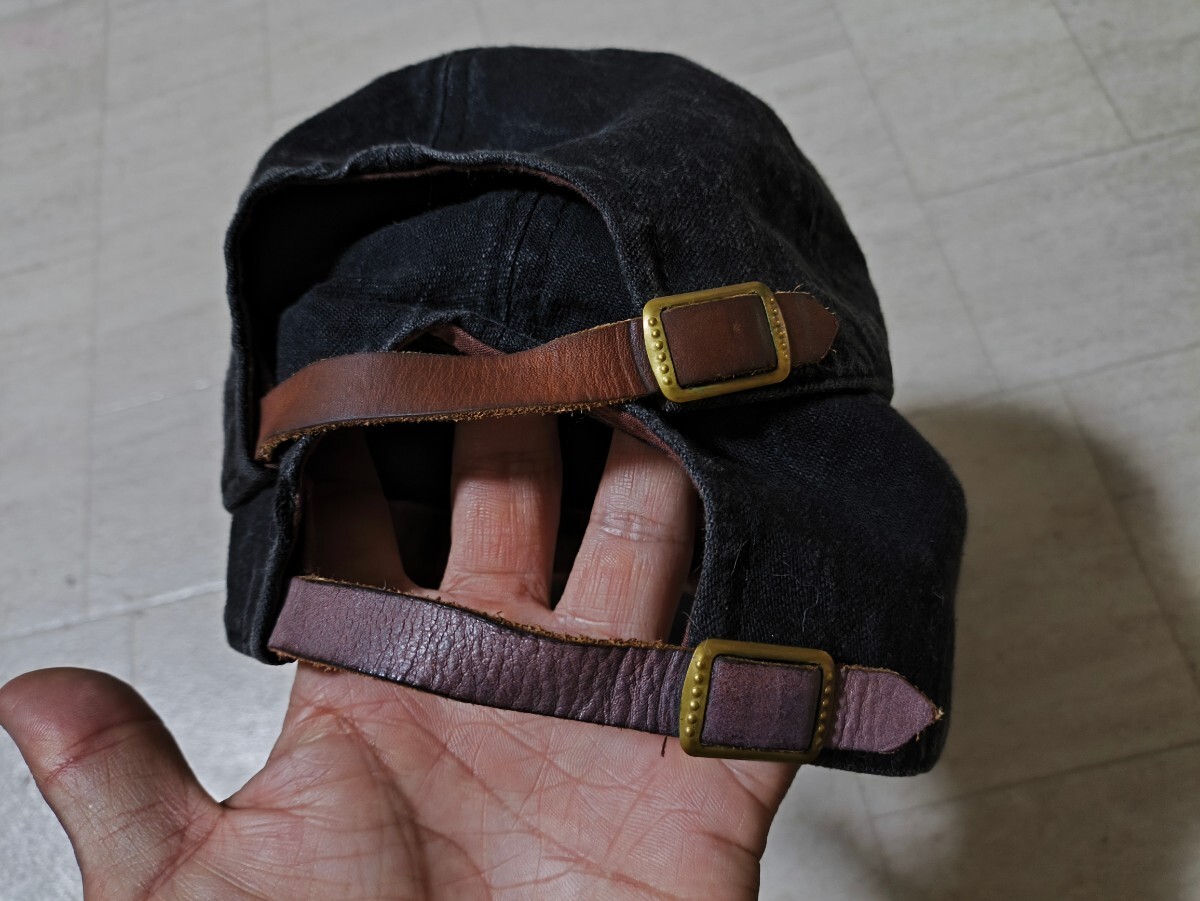 　二点セット　THRIFT　日本製　デニム キャップ 帽子 黒 SIZE フリー_画像5