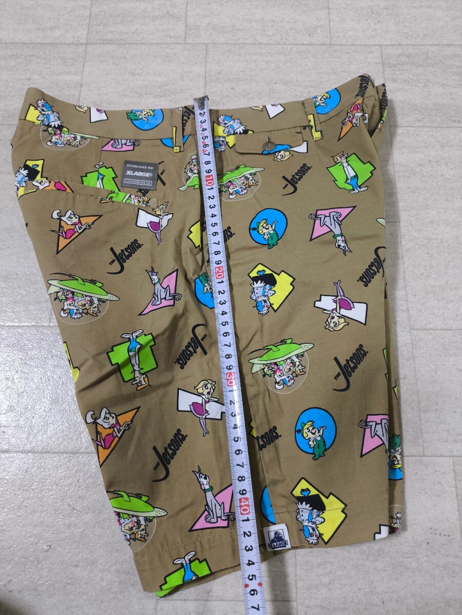 サイズ：30　美品　日本製　エクストララージXLARGE×THE JETSONS ALL OVER SHORT JETSONS / ジェットソンズ　ショートパンツ ハーフパンツ_画像9