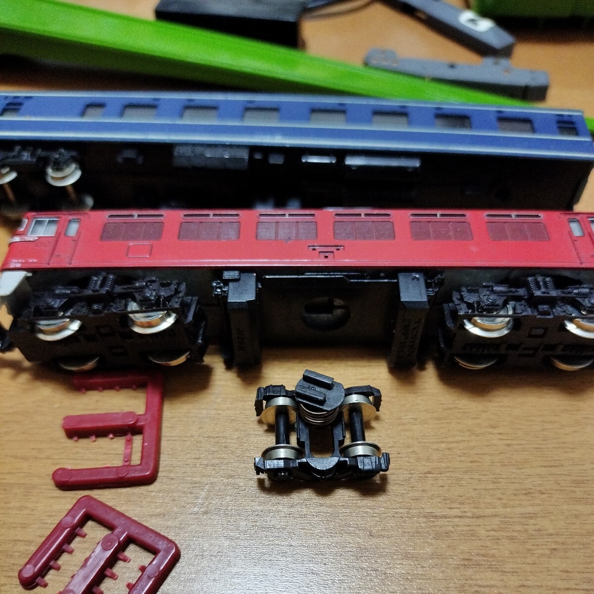 【ジャンク品】⑨Nゲージ レール ポイントレール 機関車 客車 パワーユニット まとめセット   鉄道 鉄道模型 TOMIX KATOの画像9