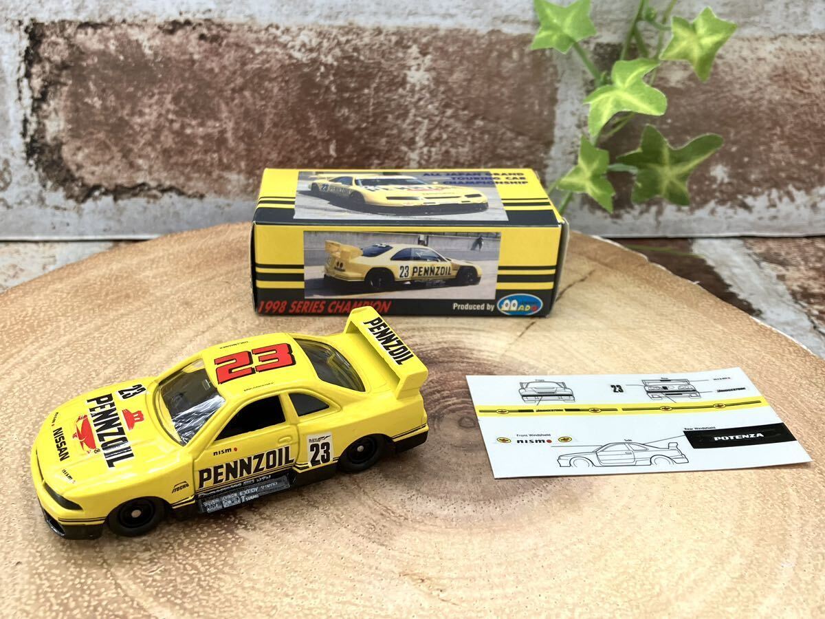 tomica Tomica POTENZA PENNZOIL 1998 SERIES JGTC\'98 CHAMPION II ADO COMPANY II Ado Company produce yellow color made in Japan 