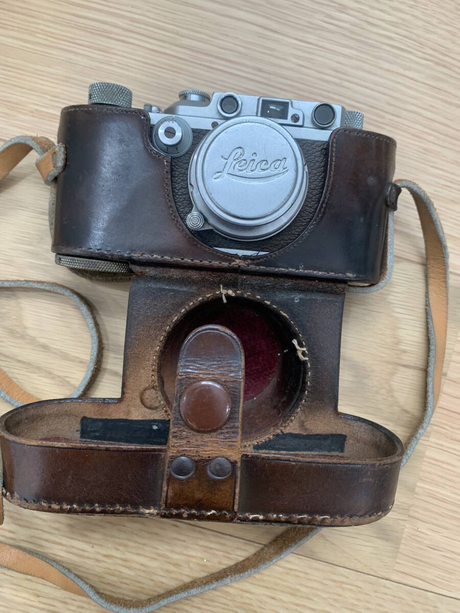 ライカ　Leica カメラ　D.R.P. Ernsl Leitz Wetzlar Summar f5cm 1:2 革ケース付き　ライカレンズ付き_画像2