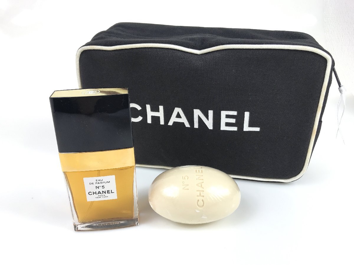  неиспользуемый 　CHANEL 　 Chanel 　 ... мешочек   ／№5　... Perfume 　 спрей 　35ml／...  автобус  мыло  　99g　　KES-2252　