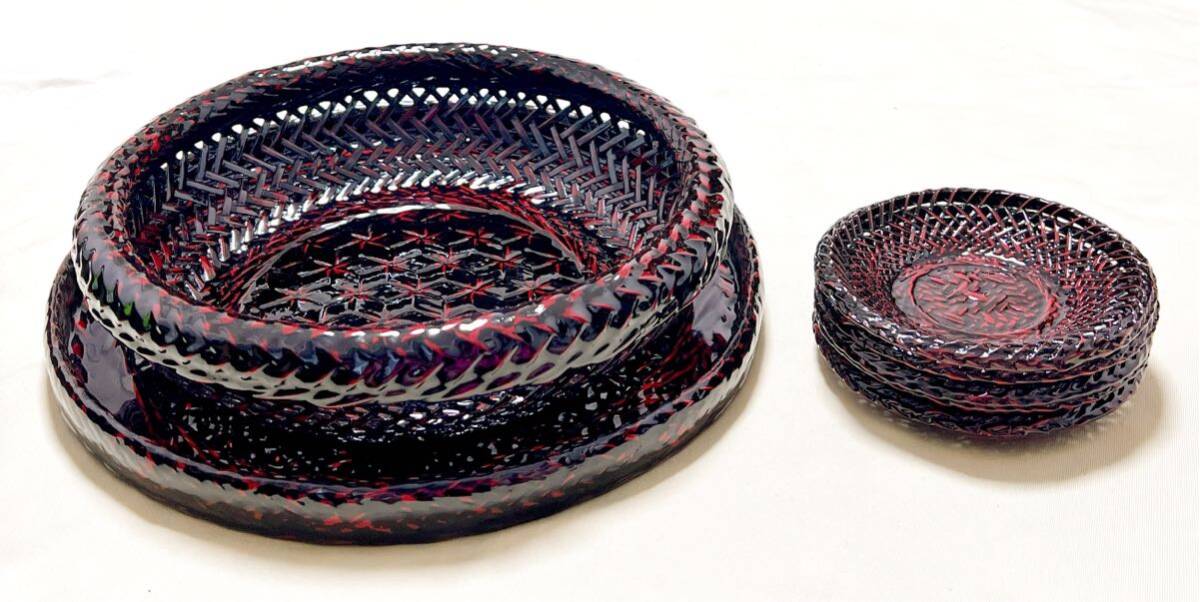 新品 漆器 籃胎 天然竹 丸盆&お菓子鉢&茶托5枚|Yahoo!フリマ 新品 漆器 籃胎 天然竹 丸盆&お菓子鉢&茶托5枚|Yahoo!フリマ