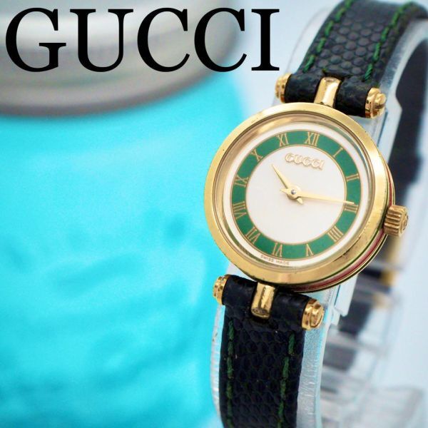 170 GUCCI グッチ時計　レディース腕時計　シェリーライン　サイドライン_画像1