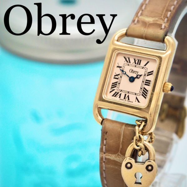 340 obrey オブレイ時計　レディース腕時計　アンティーク　チャーム付き_画像1