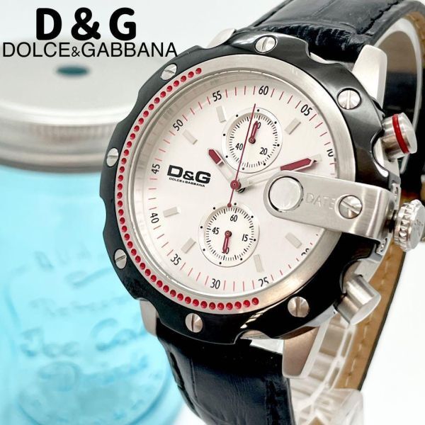 364 DOLCE&GABBANA ドルガバ時計　メンズ腕時計　クロノグラフ_画像1