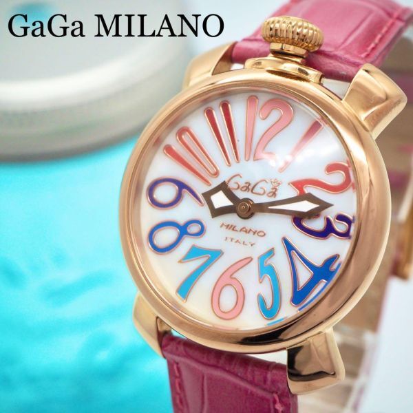 38 GaGa MILANO GaGa Milano clock lady's wristwatch mana-re40