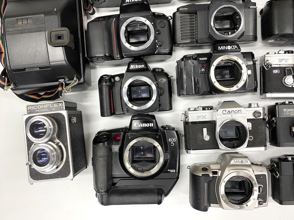 [同梱不可]【20点】Nikon Canon他 一眼 コンパクト 二眼レフ ポラロイド ジャンク品 部品取り用 まとめ売りの画像3