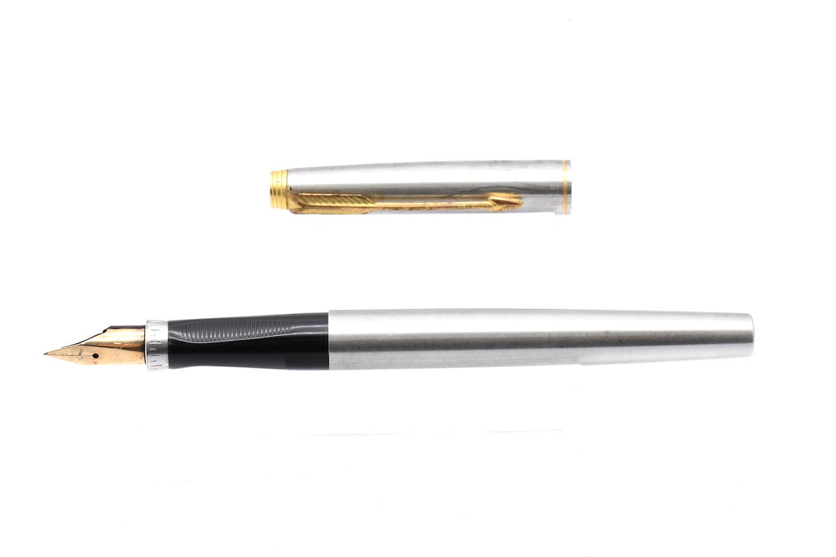 PARKER 75 パーカー ペン先14K カートリッジ式 シルバー 万年筆 筆記用具 ■24228_画像5