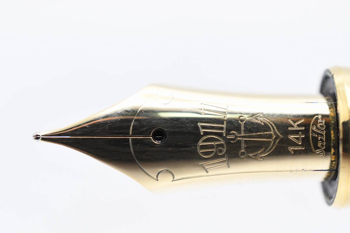 SAILOR 1911 14K セーラー ペン先14K ブラック カートリッジ式 万年筆 筆記用具 ■24316の画像2