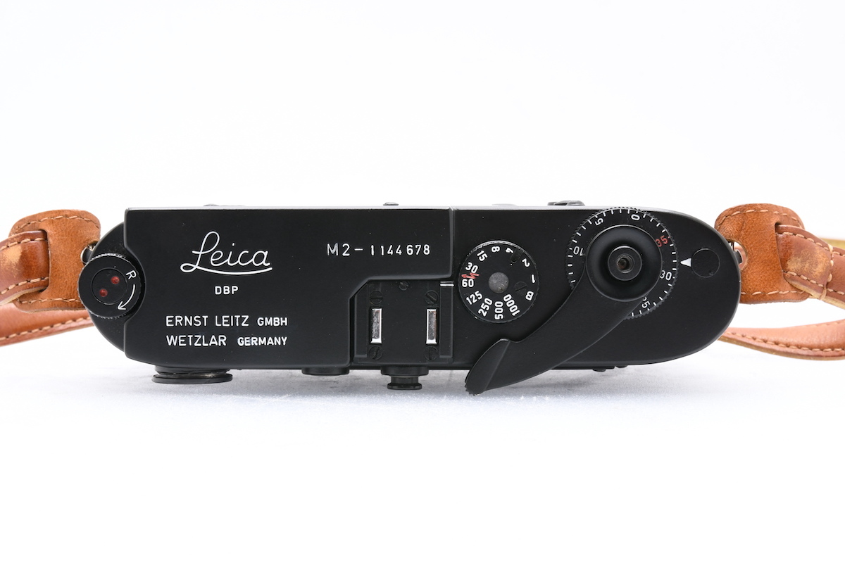 Leica M2 後塗りブラック 後期 ボディ + L39-M ライカ レンジファインダー フィルムカメラ マウントアダプター付 ■24491_画像5