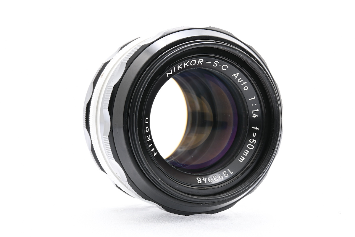 Nikon NIKKOR-S・C Auto 非AI 50mm F1.4 Fマウント ニコン 標準単焦点 MF一眼レフ用レンズ_画像3