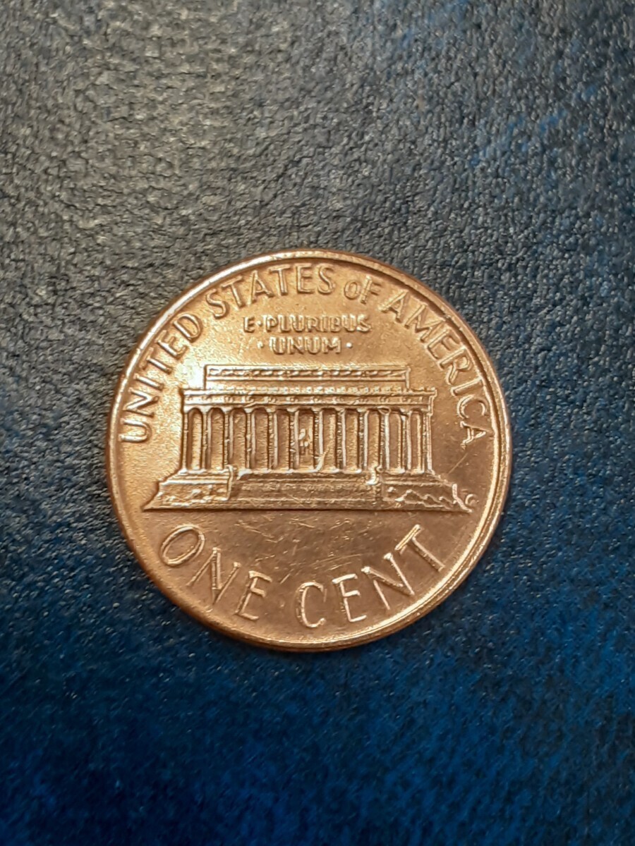 アンティークコイン アメリカ 1977年 リンカーン 1セント硬貨 ミントマークD US77L1060513_画像10