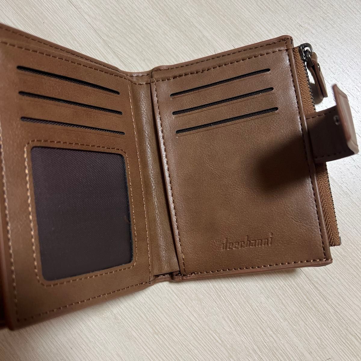 折り財布 ブラウン 茶色 メンズ 二つ折り財布 収納 シンプル ウォレット 財布