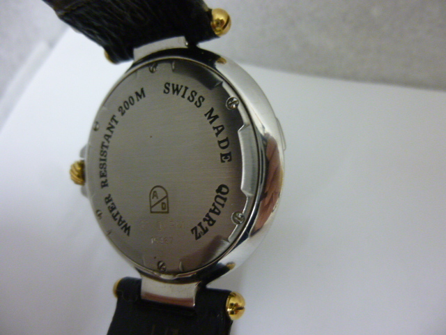 [M40904]dunhill Dunhill millenium дайвер Date наручные часы 2 пункт пара часы черный × Gold утиль 