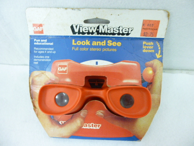 (M39642)View-Master вид тормозные колодки скол выставлять цельный 3D корпус кассета * плёнка * катушка * Disney др. * времена предмет 