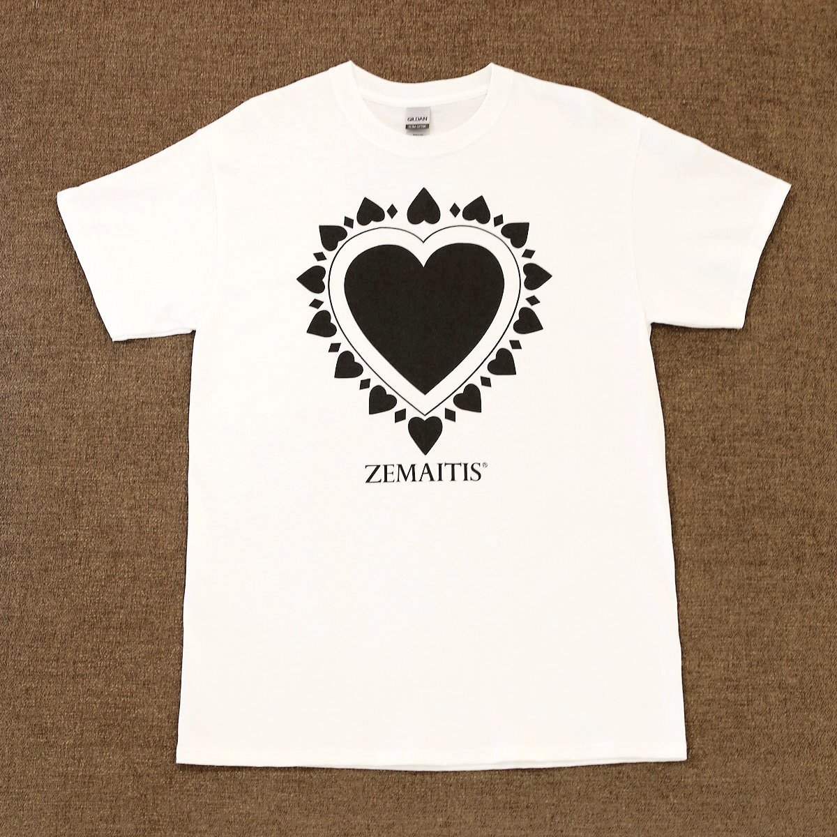 送料無料 新品 ZEMAITIS T-SHIRTS HEART WHT M ゼマイティス 半袖 Tシャツ メンズ Mサイズ 白 ホワイト コットン100% ロックT ハート_ZEMAITIS T-SHIRTS HEART WHT M