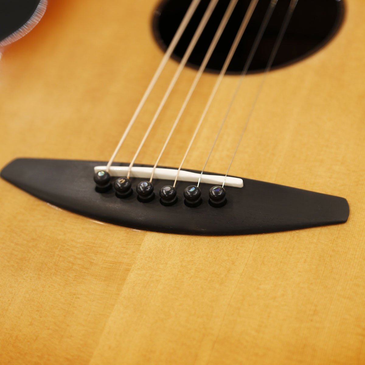 送料無料 訳あり 特価 Baden A-SR-SB-NVS-LC-LTD ベーデン ギター アコースティックギター 未使用 オール単板 検品調整済出荷 ギグバッグ付_画像9