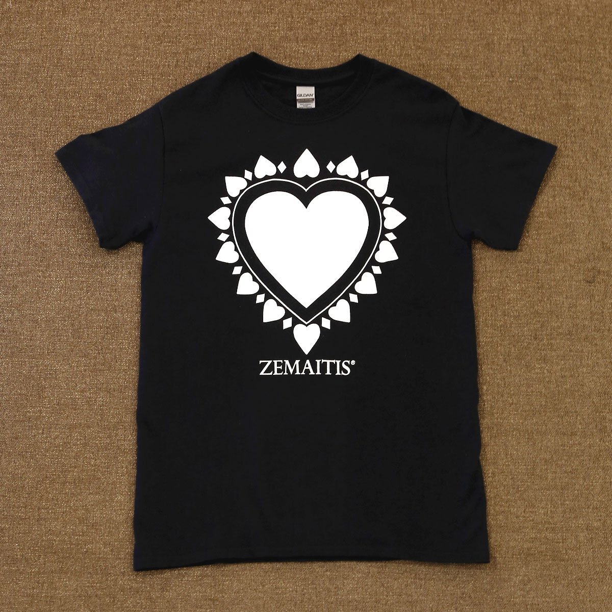 送料無料 新品 ZEMAITIS T-SHIRTS HEART BLK S ゼマイティス 半袖 Tシャツ メンズ Sサイズ 黒 ブラック コットン100% ロックT ハート_ZEMAITIS T-SHIRTS HEART BLK S