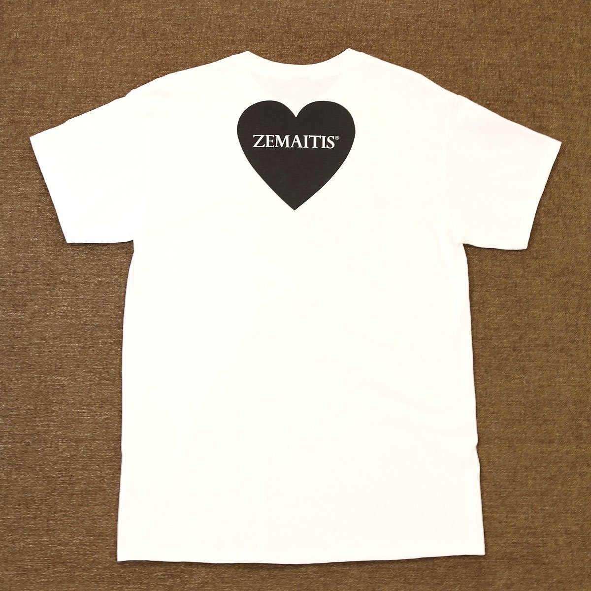 送料無料 新品 ZEMAITIS T-SHIRTS HEART WHT M ゼマイティス 半袖 Tシャツ メンズ Mサイズ 白 ホワイト コットン100% ロックT ハート_画像2