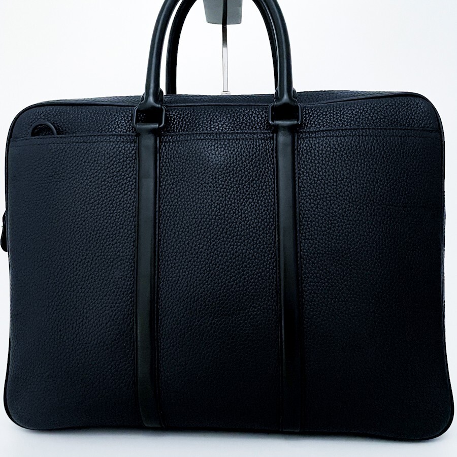 1 иен # не использовался класс # высший класс #COACH Coach 2way metropolitan soft Brief сумка бизнес большая вместимость A4 женский мужской кожа темно-синий 